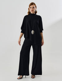 Blusa Creponado Raquel Preto