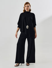 Blusa Creponado Raquel Preto