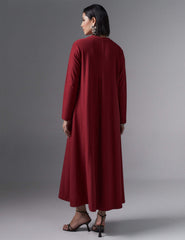 Vestido Creponado Regia Vermelho Hip Hop