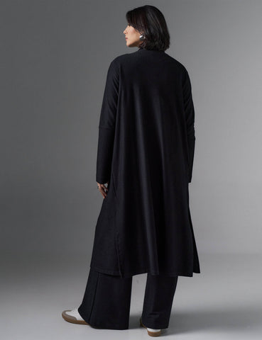 Cardigan Creponado Risa Preto