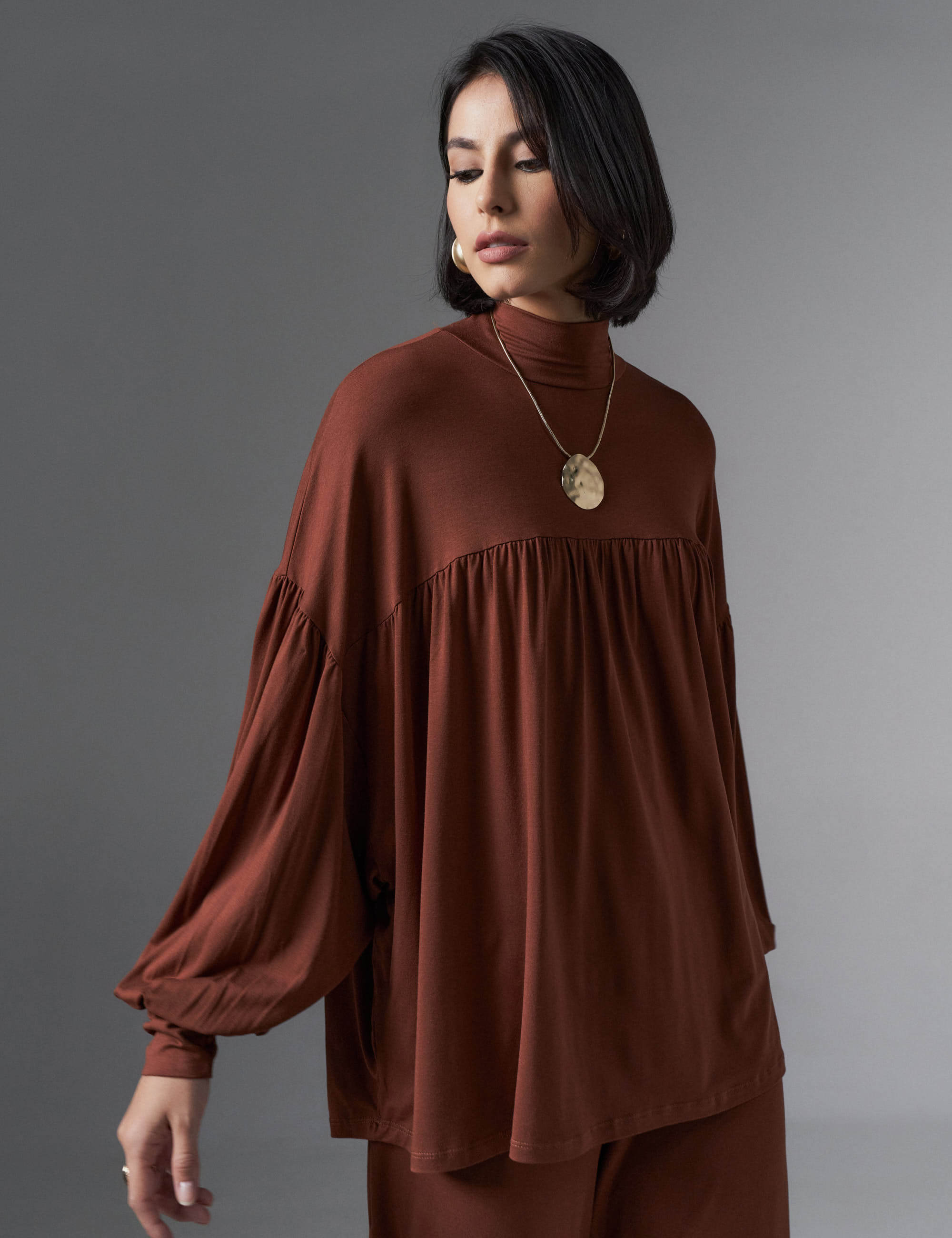 Conjunto Raina Marrom Tamara