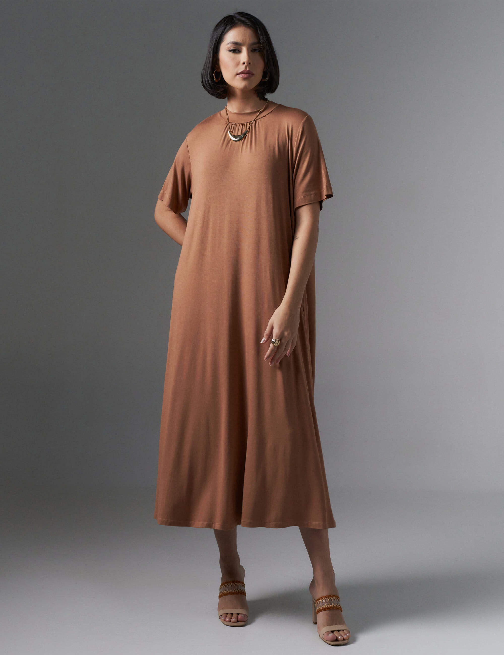 Vestido Rebeca Caramelo Nougat