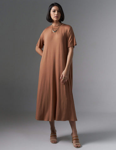 Vestido Rebeca Caramelo Nougat