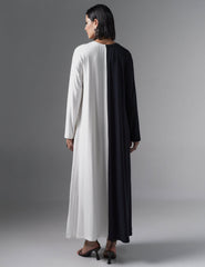 Vestido Roxana Preto/ Off white
