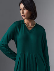 Vestido Vicenza Renne Verde Castanheira