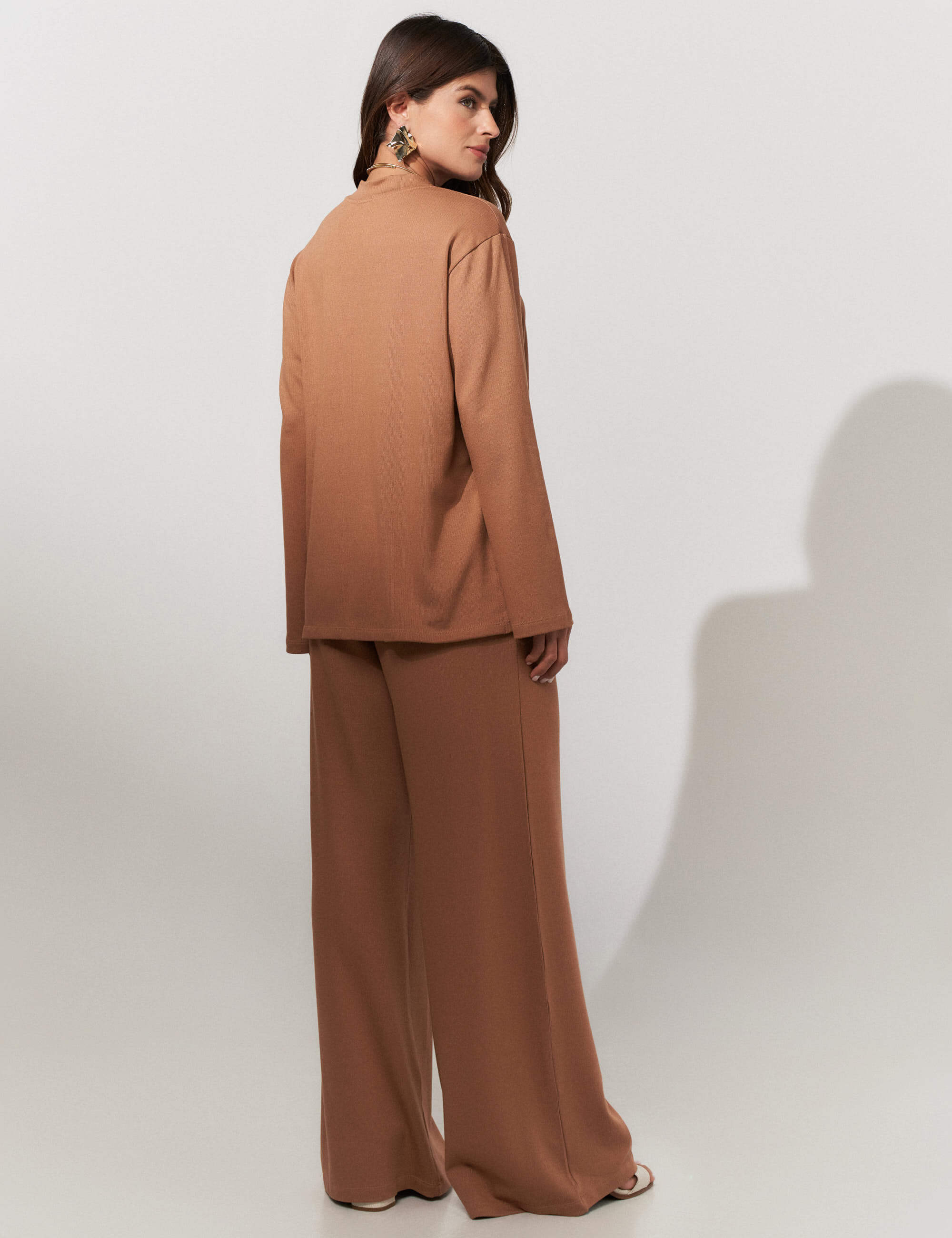 Blusa Copenhagem Sarah Mocha Mousse