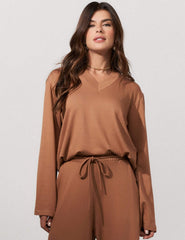 Blusa Copenhagem Sarah Mocha Mousse