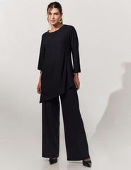 Conjunto Canelado Scarlet Preto