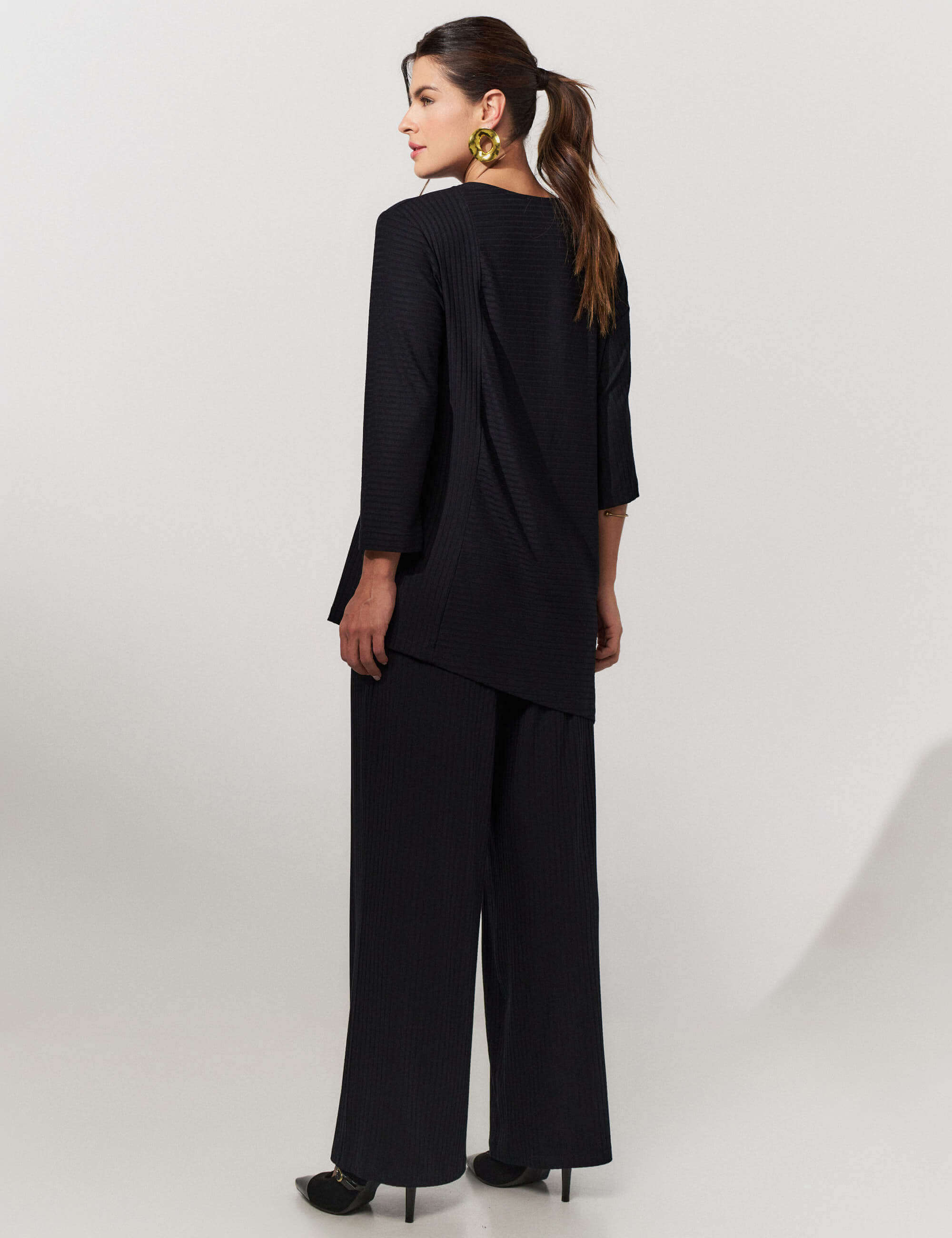 Conjunto Canelado Scarlet Preto