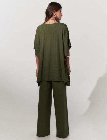 Conjunto Canelado Safira Verde Country
