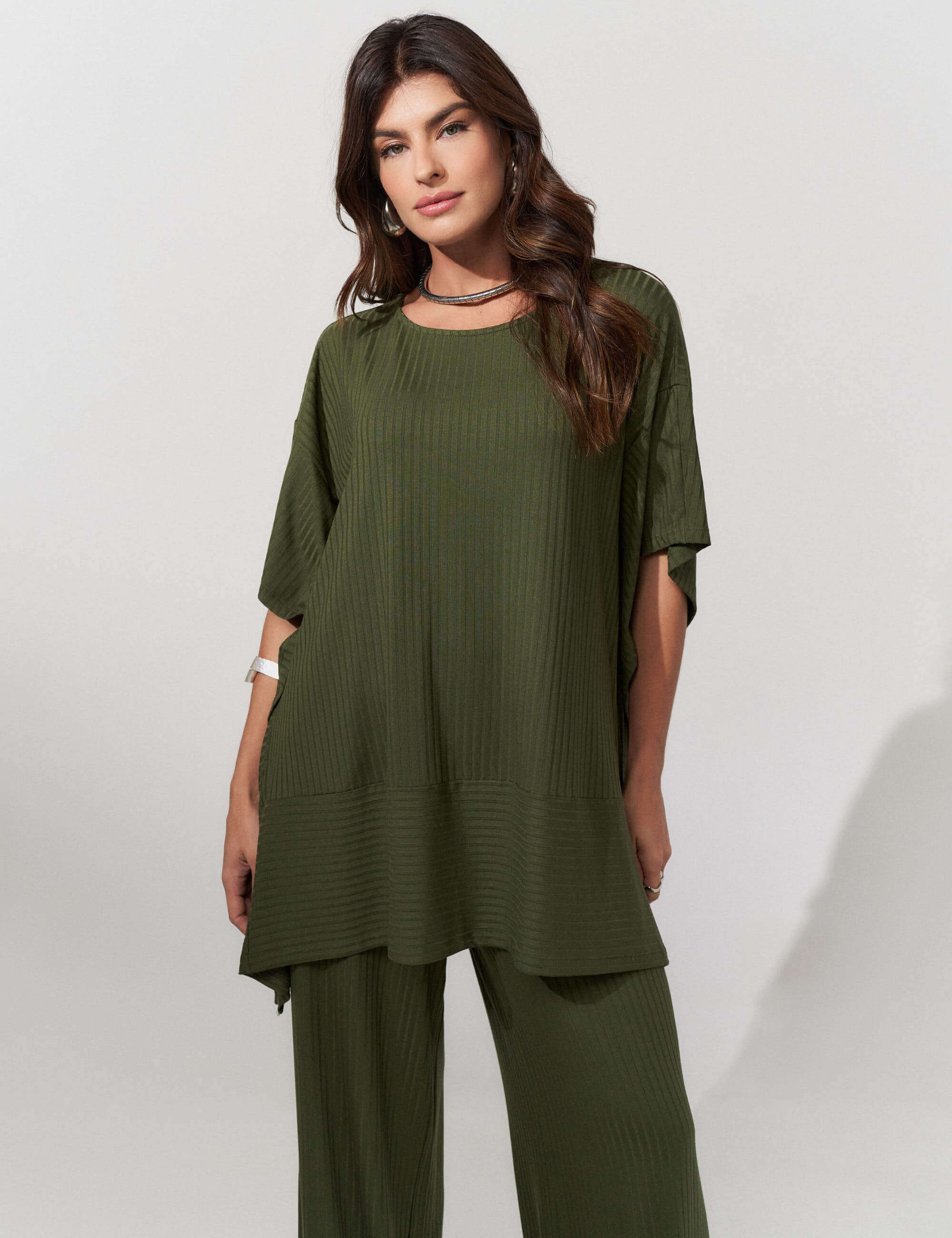 Conjunto Canelado Safira Verde Country