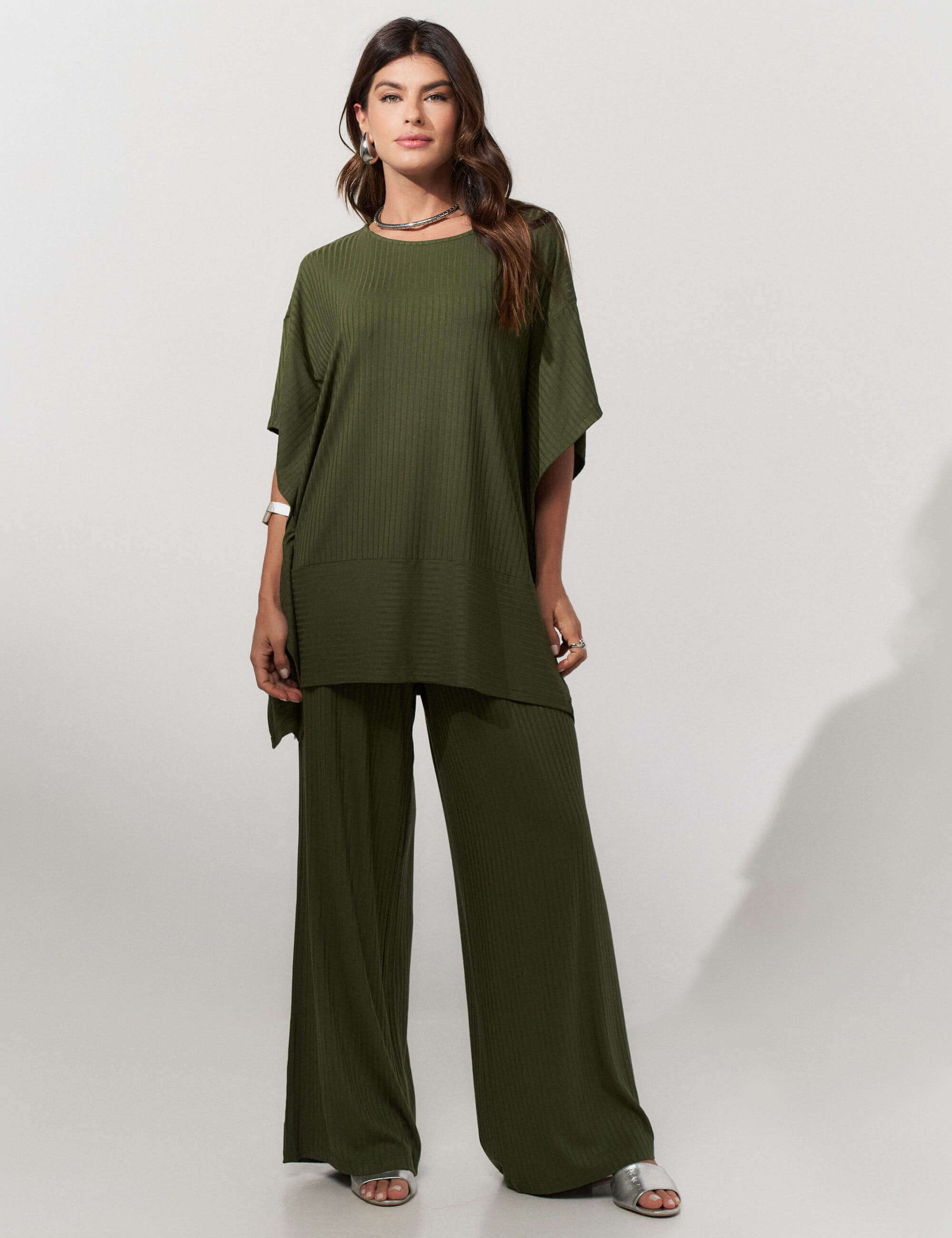 Conjunto Canelado Safira Verde Country
