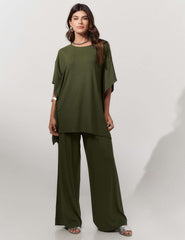 Conjunto Canelado Safira Verde Country