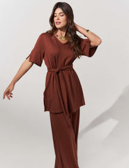 Conjunto Vicenza Sadie Marrom Tamara