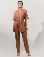 Conjunto Vicenza Sonia Caramelo Nougat