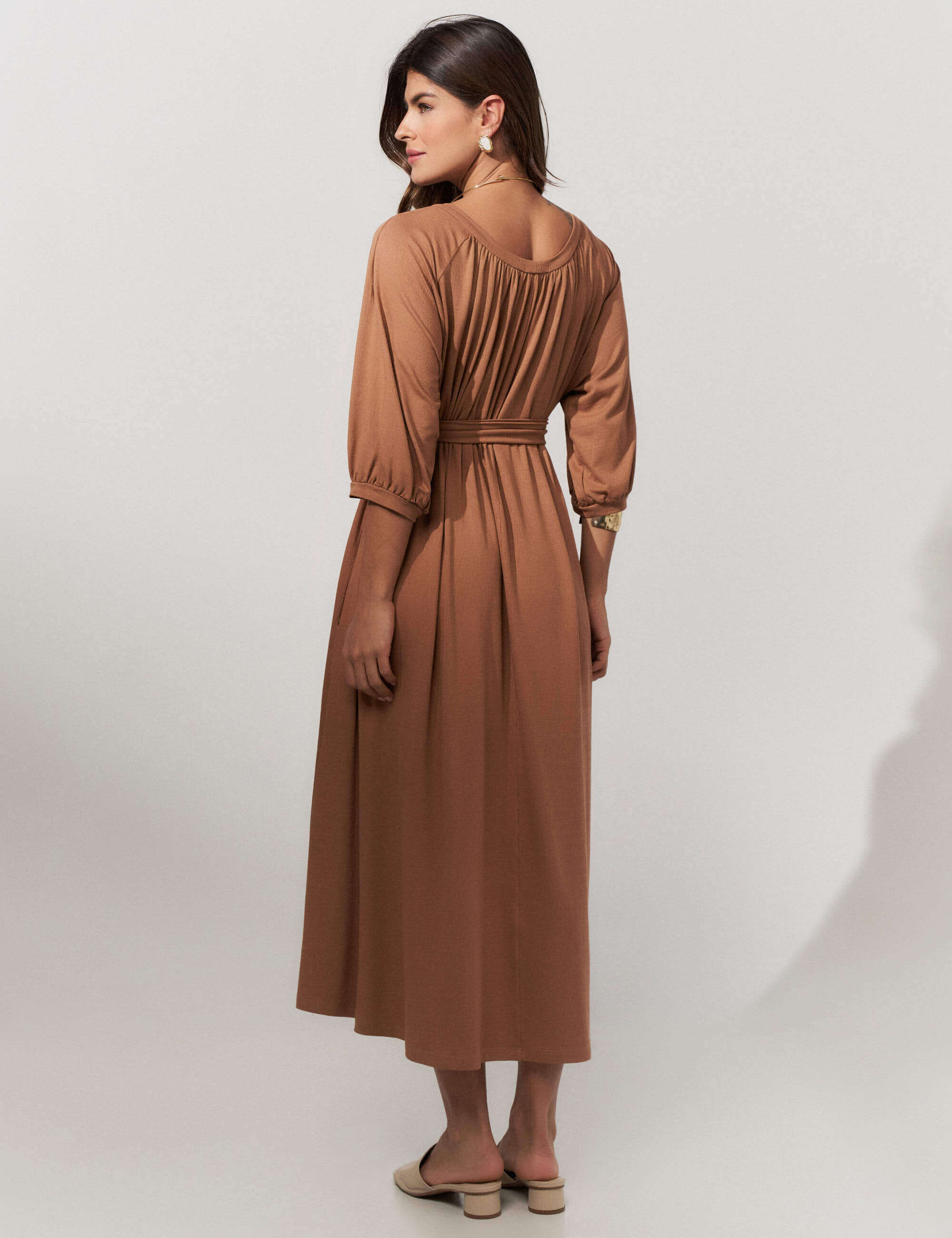 Vestido Vicenza Sandra Caramelo Nougat