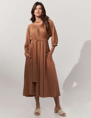 Vestido Vicenza Sandra Caramelo Nougat