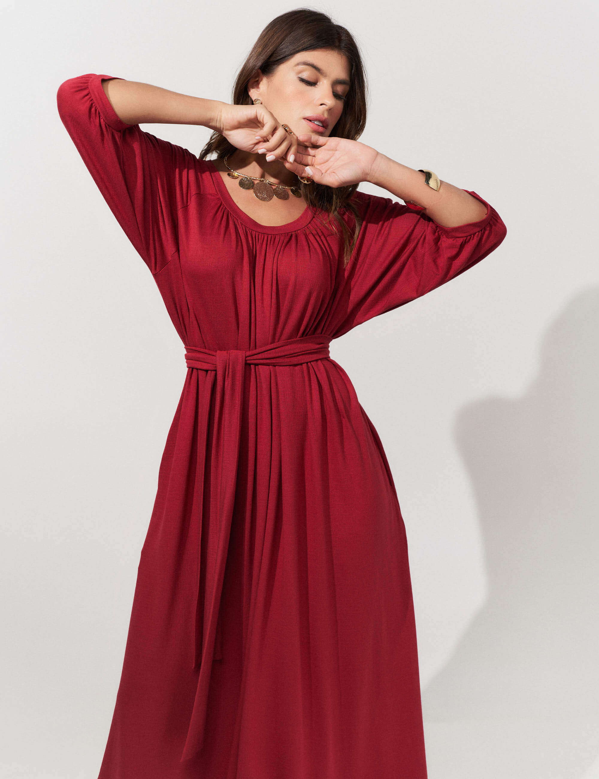 Vestido Vicenza Sandra Vermelho Hip Hop