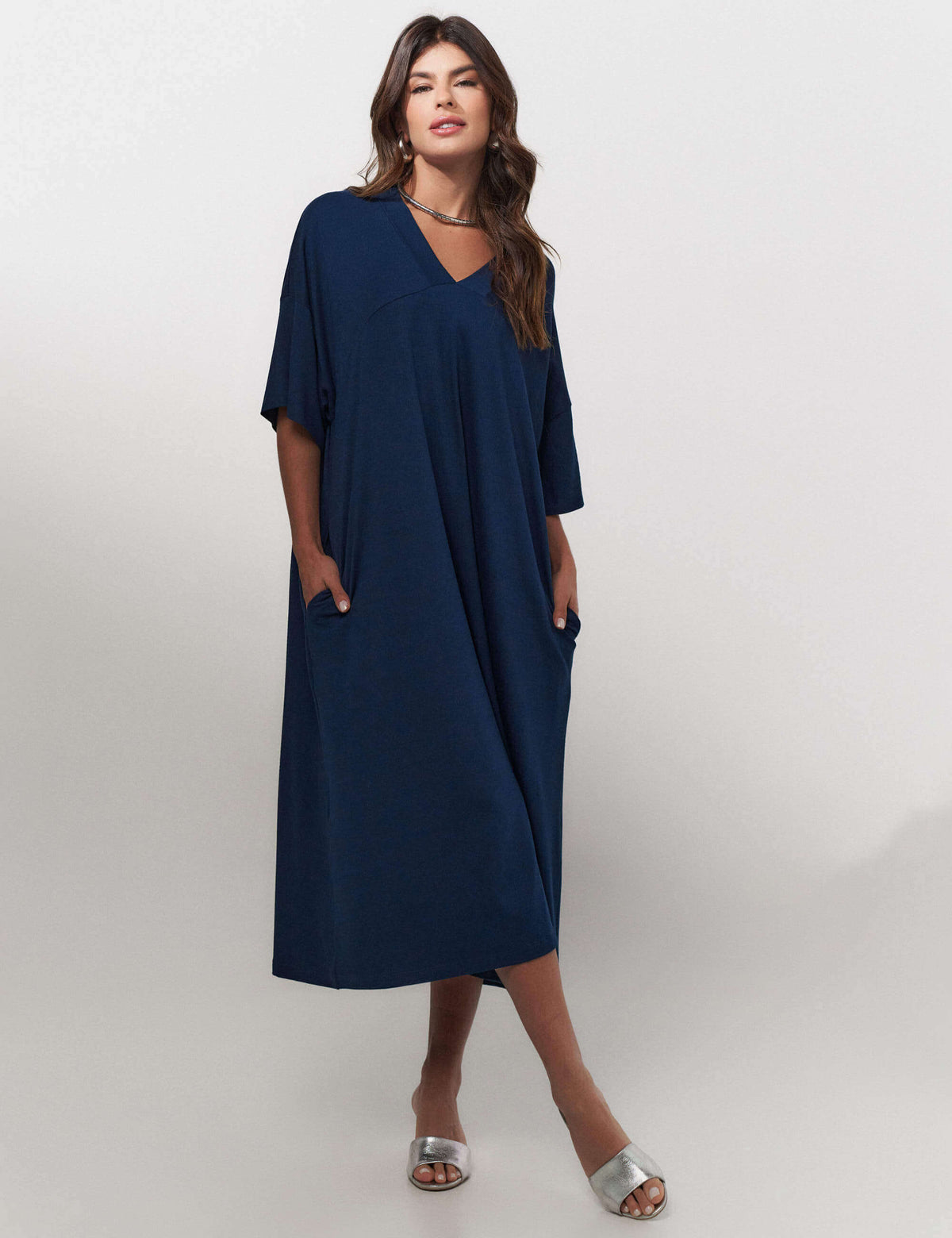 Vestido Vicenza Sofia Azul Marinho