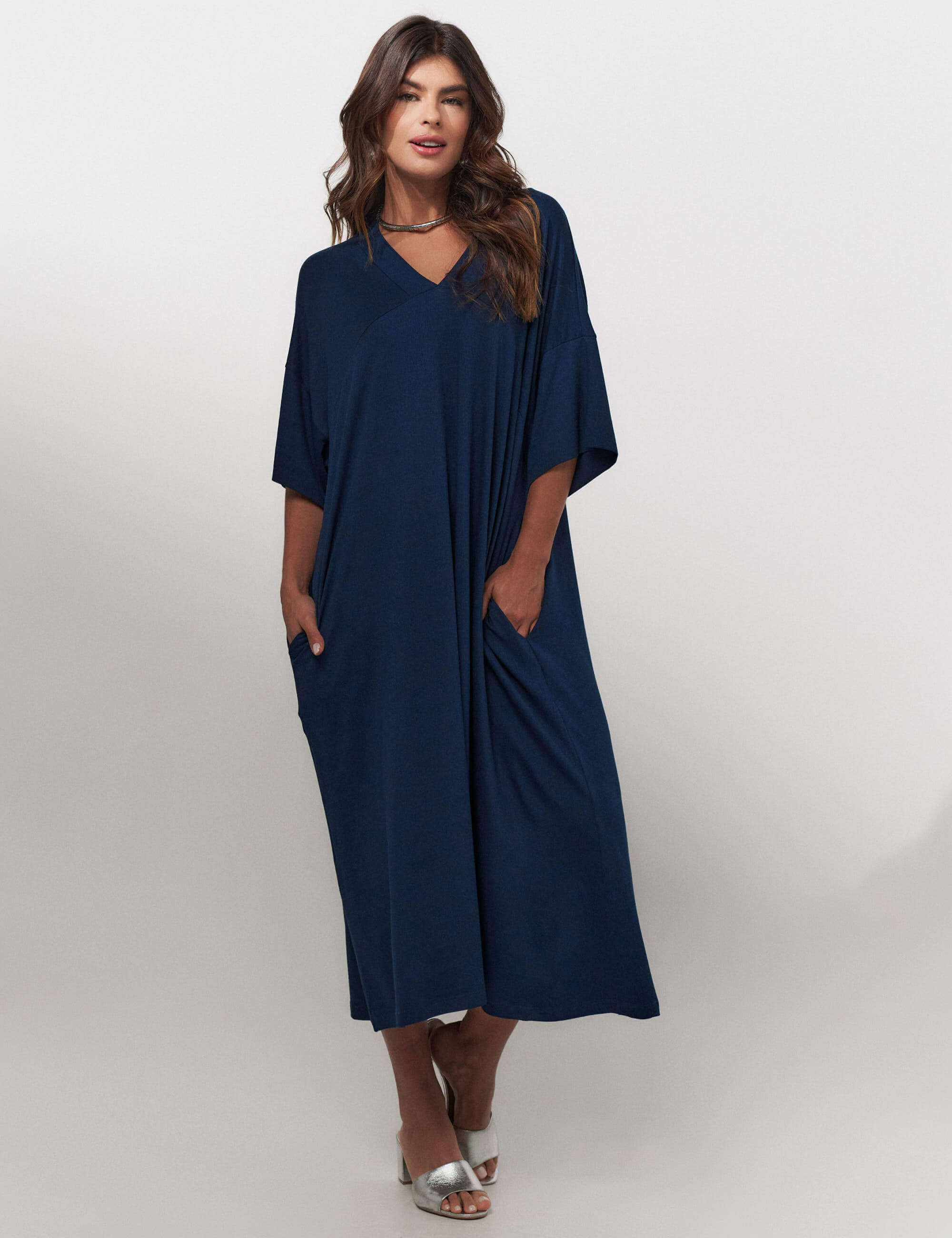 Vestido Vicenza Sofia Azul Marinho