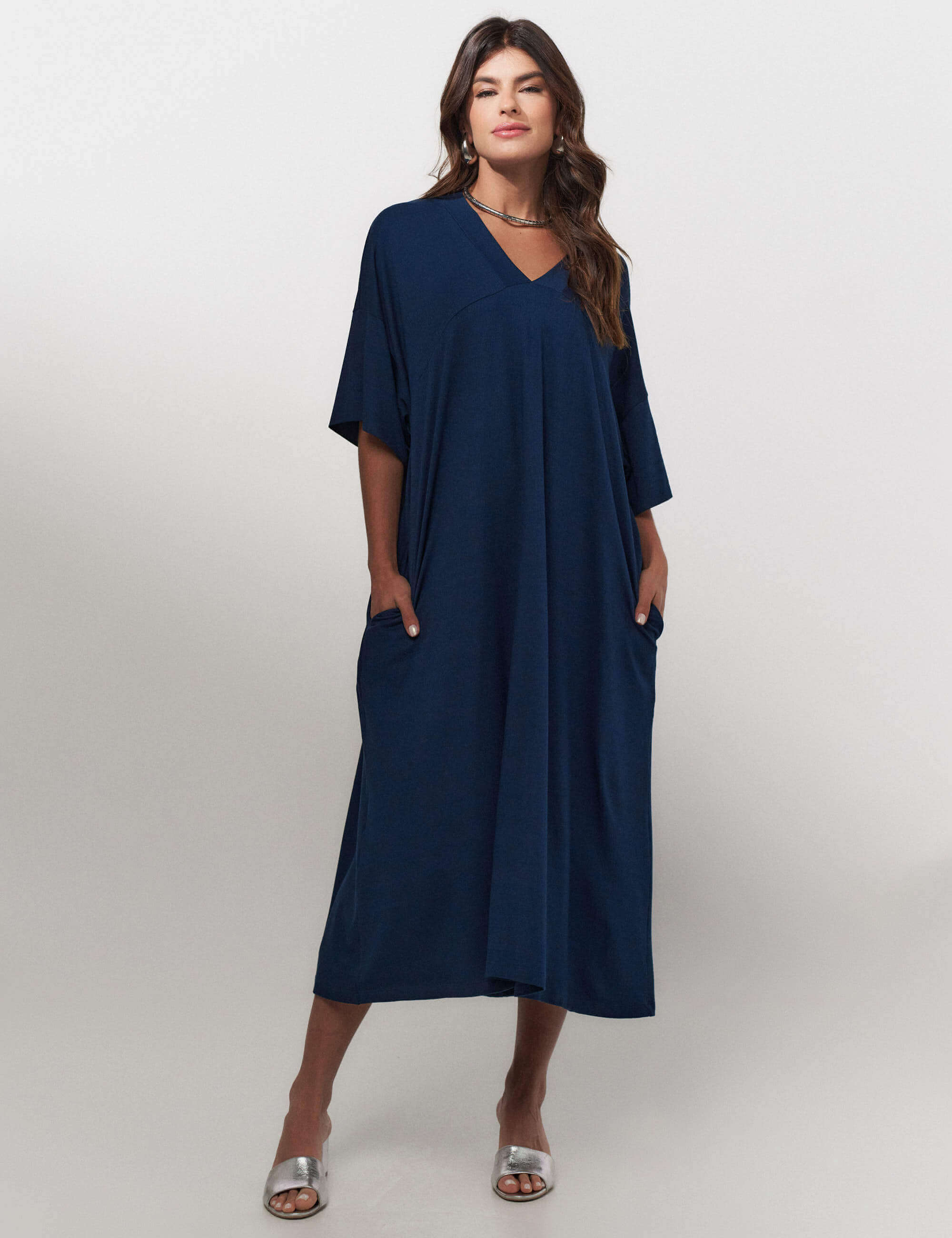 Vestido Vicenza Sofia Azul Marinho