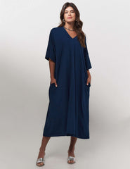Vestido Vicenza Sofia Azul Marinho