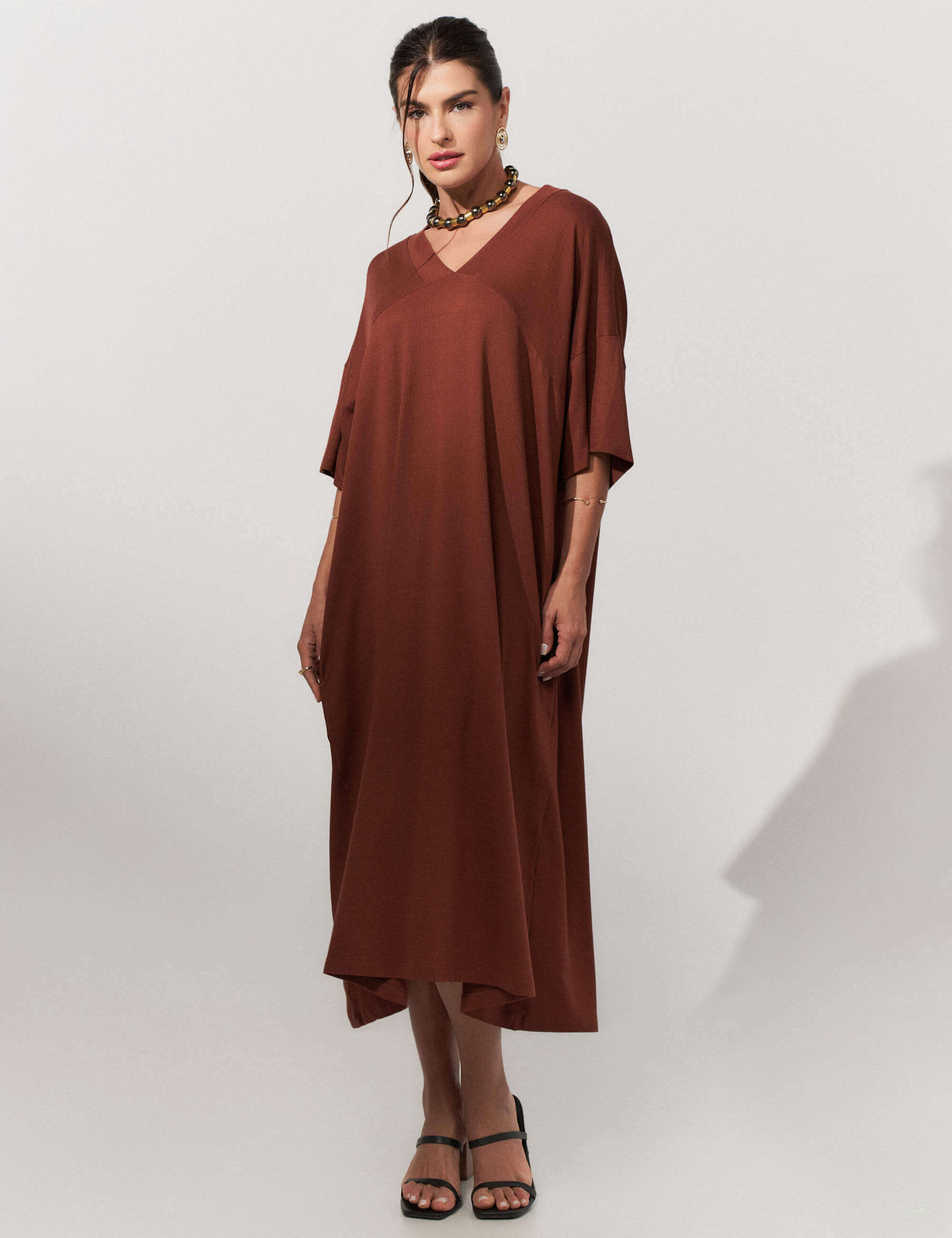Vestido Vicenza Sofia Marrom Tamara