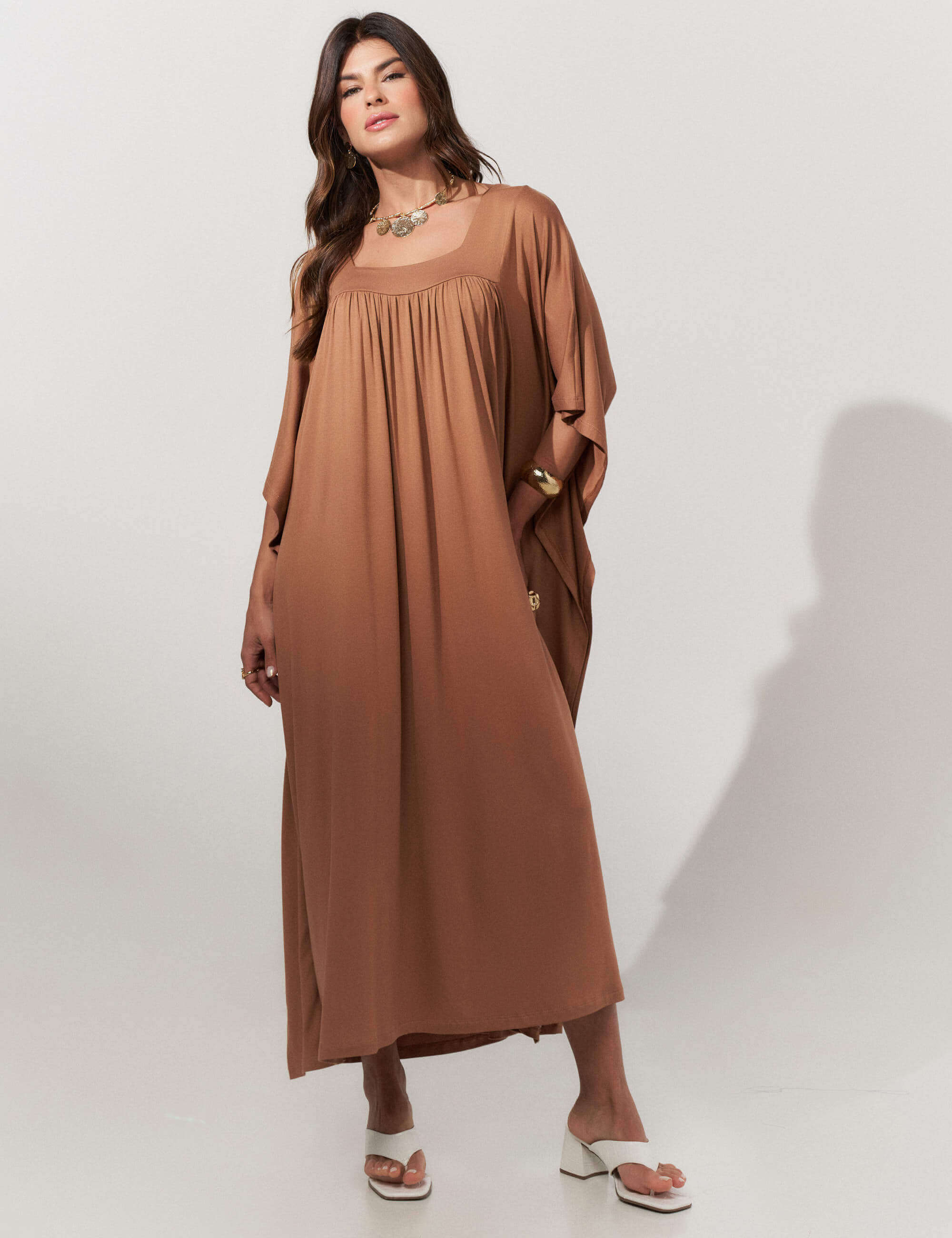 Vestido Soraia Caramelo Nougat