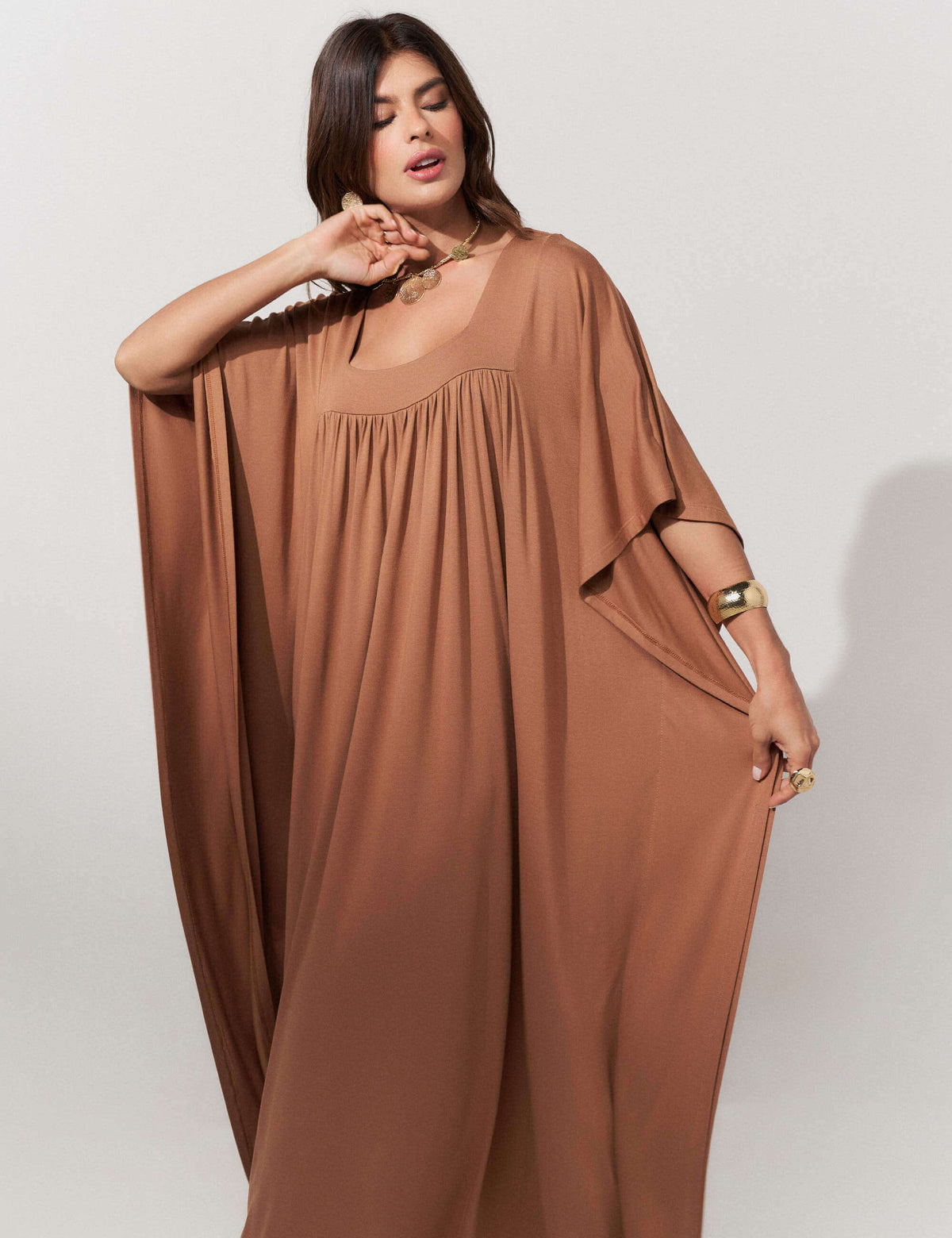 Vestido Soraia Caramelo Nougat
