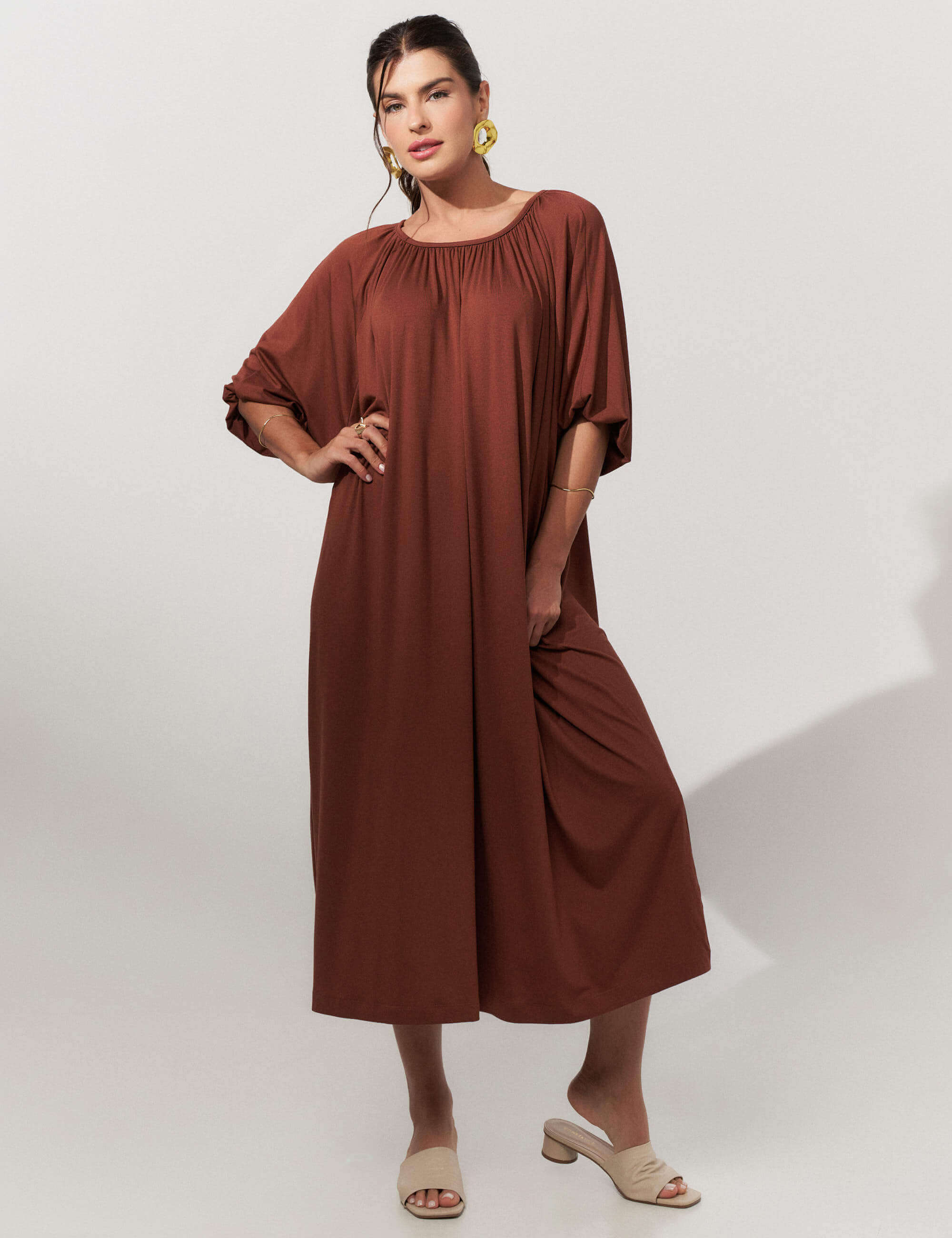 Vestido Samantha Marrom Tamara