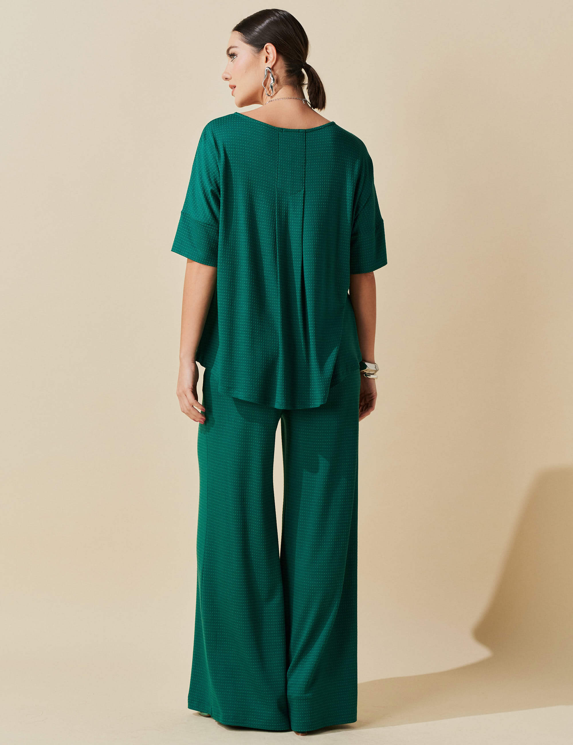Conjunto Poá Talia Verde Castanheira