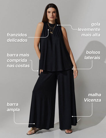 Conjunto Vicenza Teodora Preto