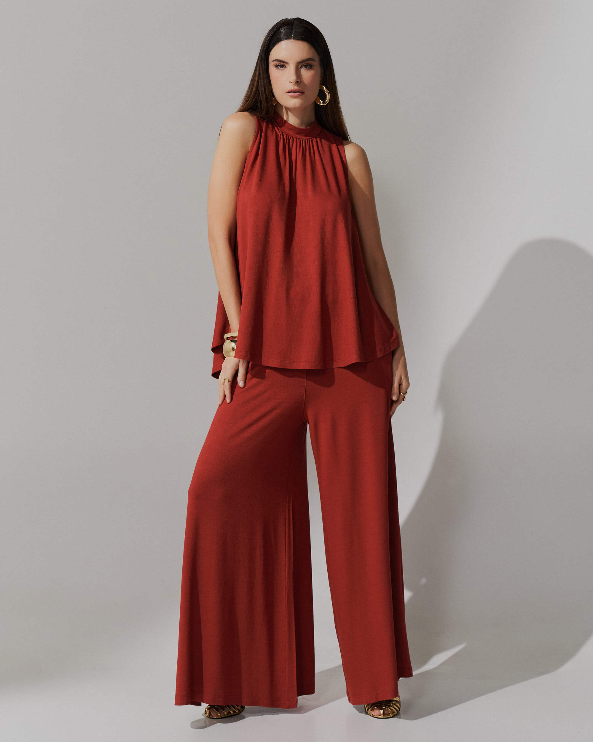 Conjunto Vicenza Teodora Marrom Galápagos