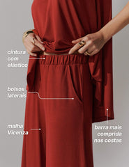 Conjunto Vicenza Teodora Marrom Galápagos