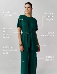 Conjunto Vicenza Tabina Verde Castanheira