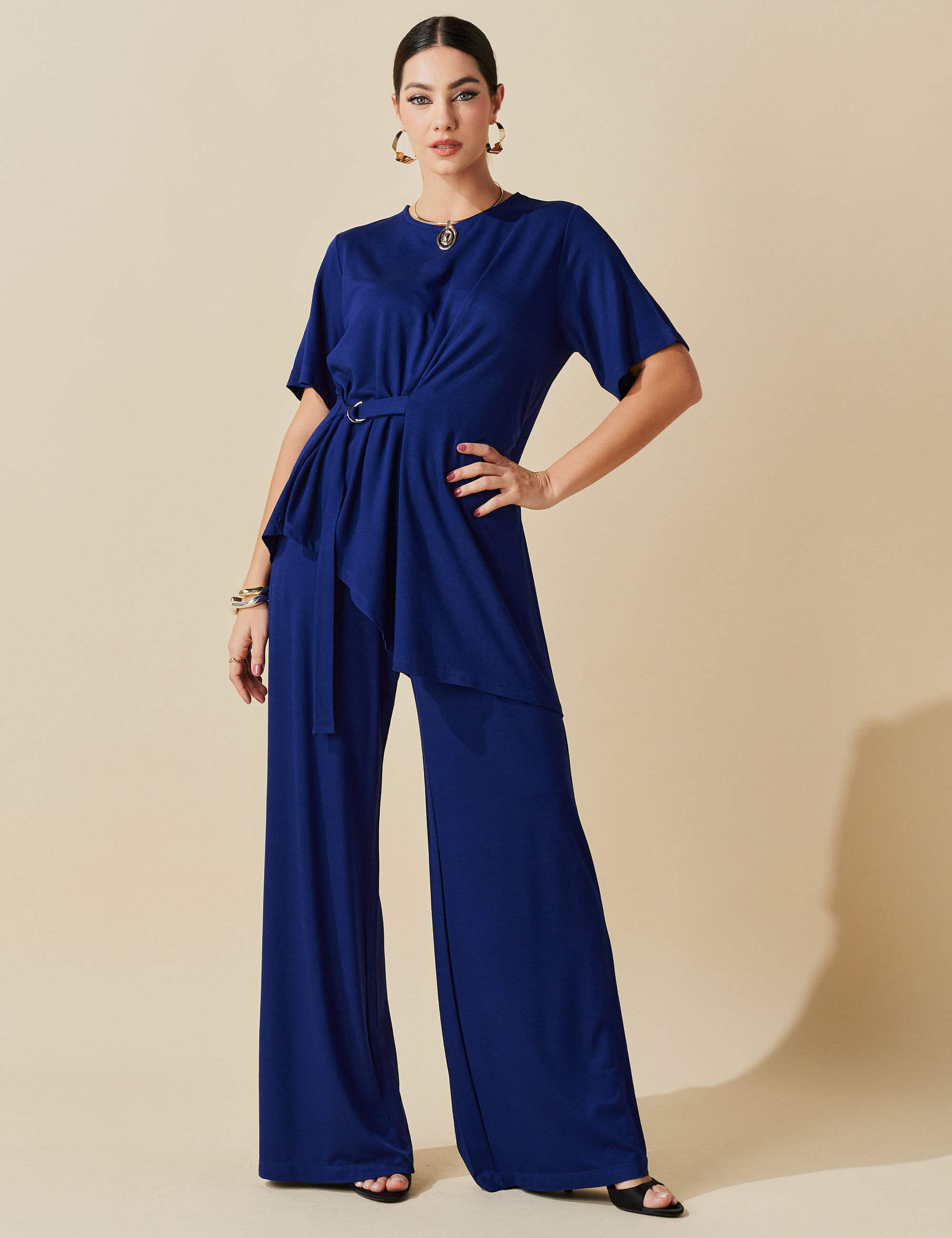 Conjunto Vicenza Tabina Azul Profundo