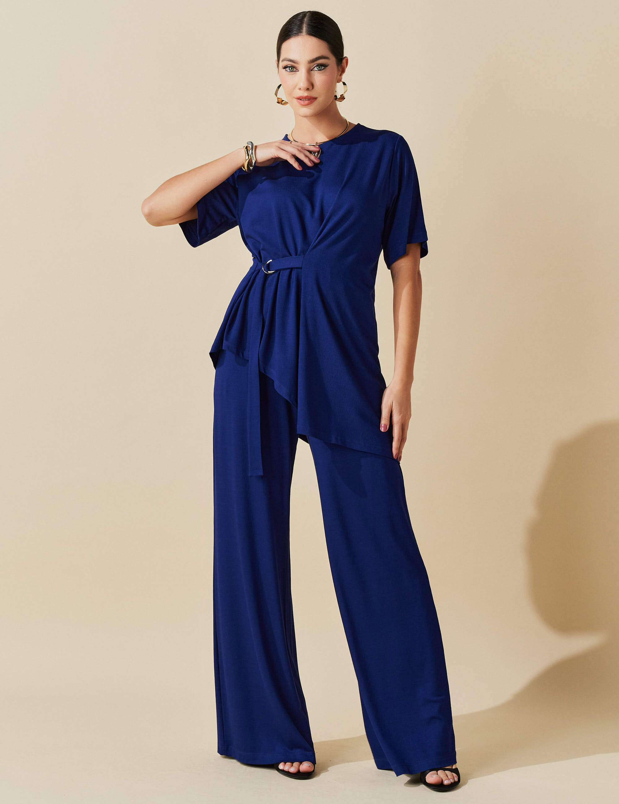 Conjunto Vicenza Tabina Azul Profundo