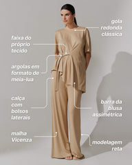 Conjunto Vicenza Tabina Bege MPB