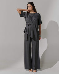 Conjunto Vicenza Tabina Mescla Escuro