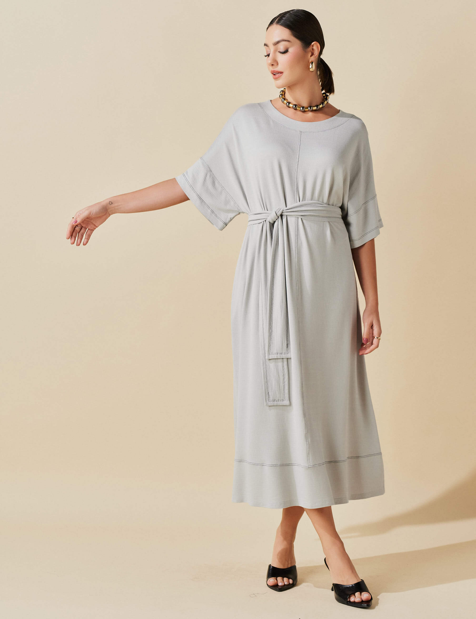 Vestido Vicenza Tamires Gelo