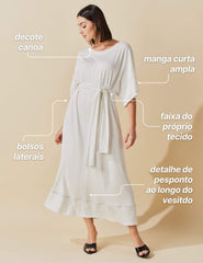 Vestido Vicenza Tamires Off White