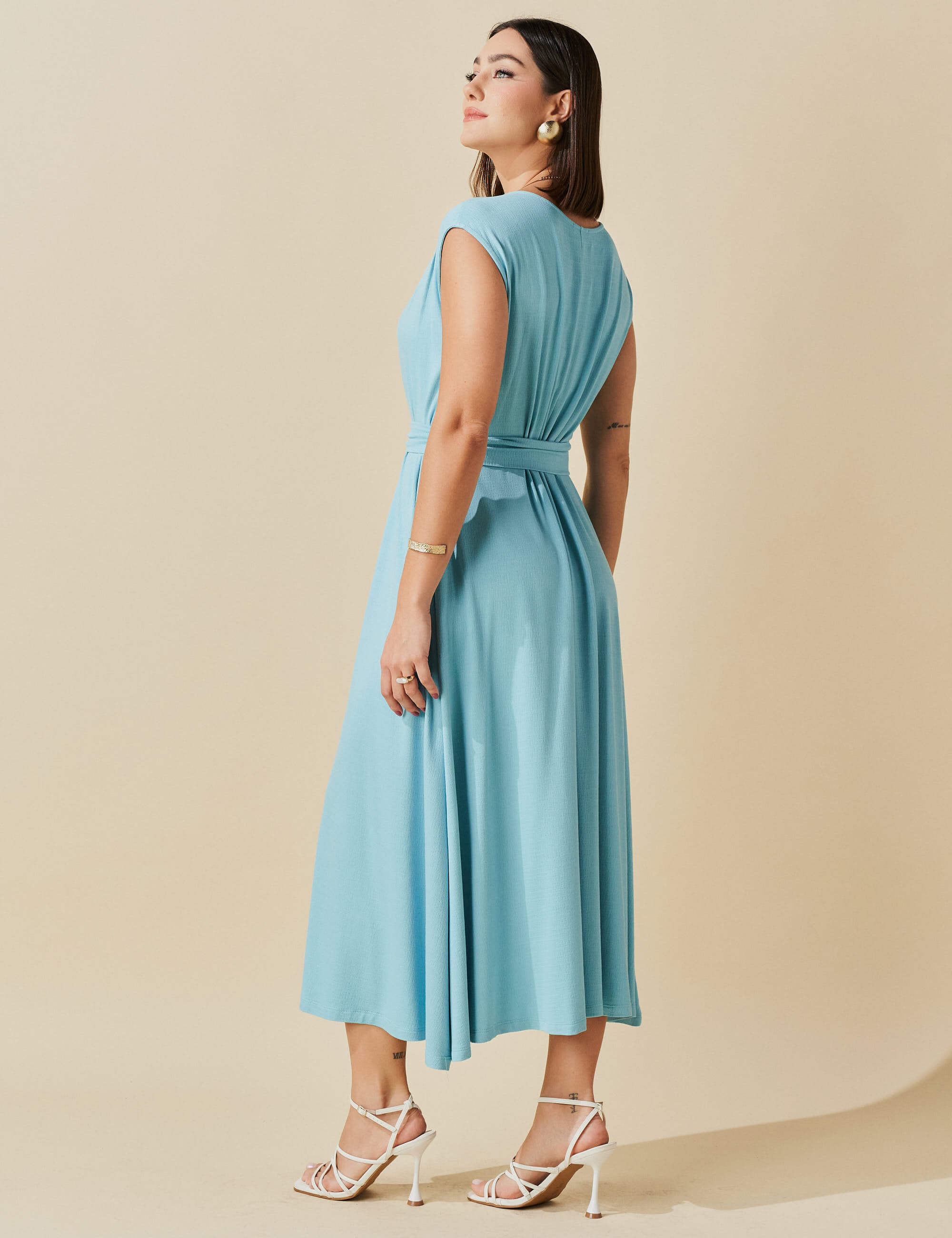 Vestido Vicenza Telma Azul Diálogo