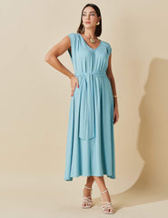 Vestido Vicenza Telma Azul Diálogo