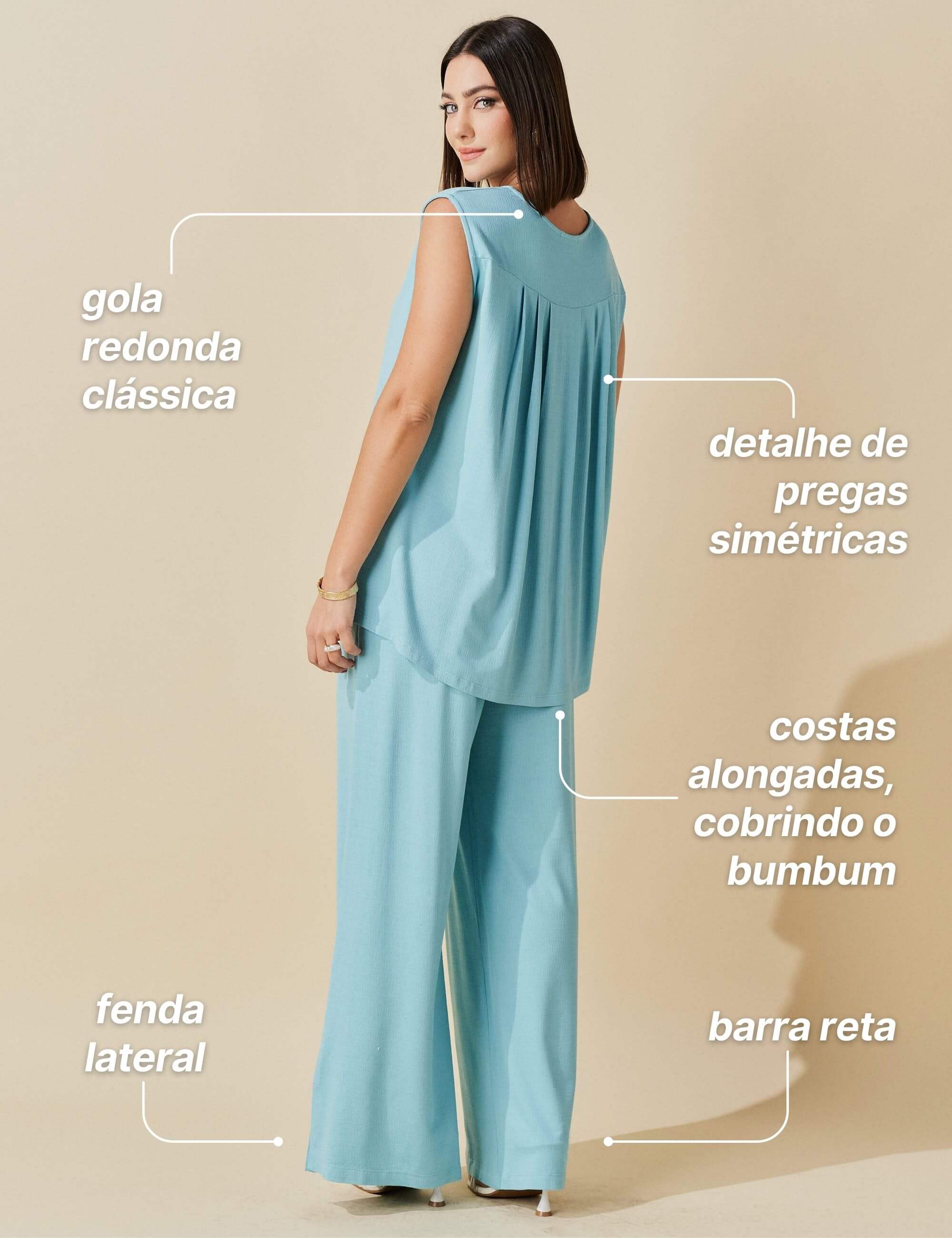 Conjunto  Vicenza Teresa Azul Diálogo