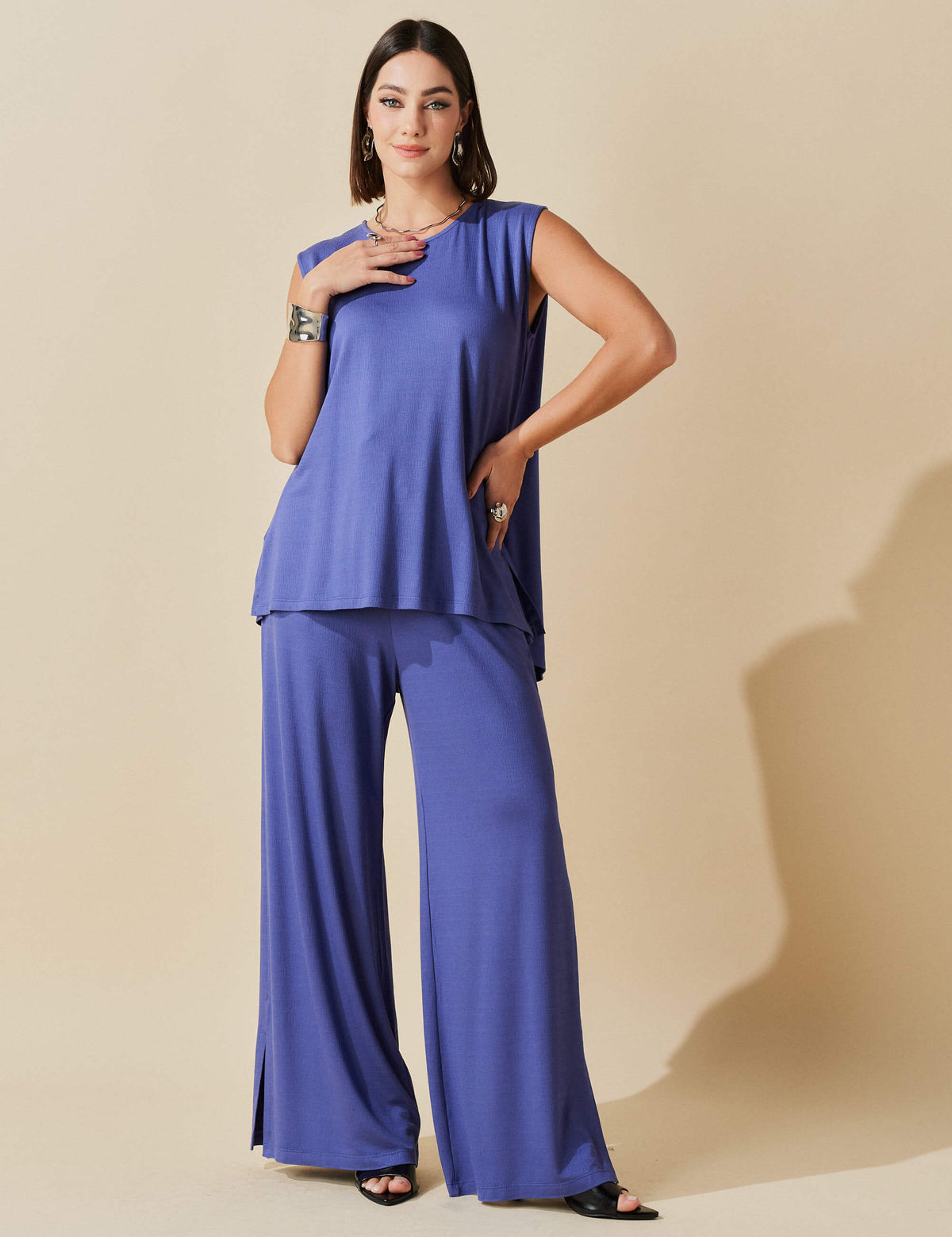 Conjunto  Vicenza Teresa Azul Conexão