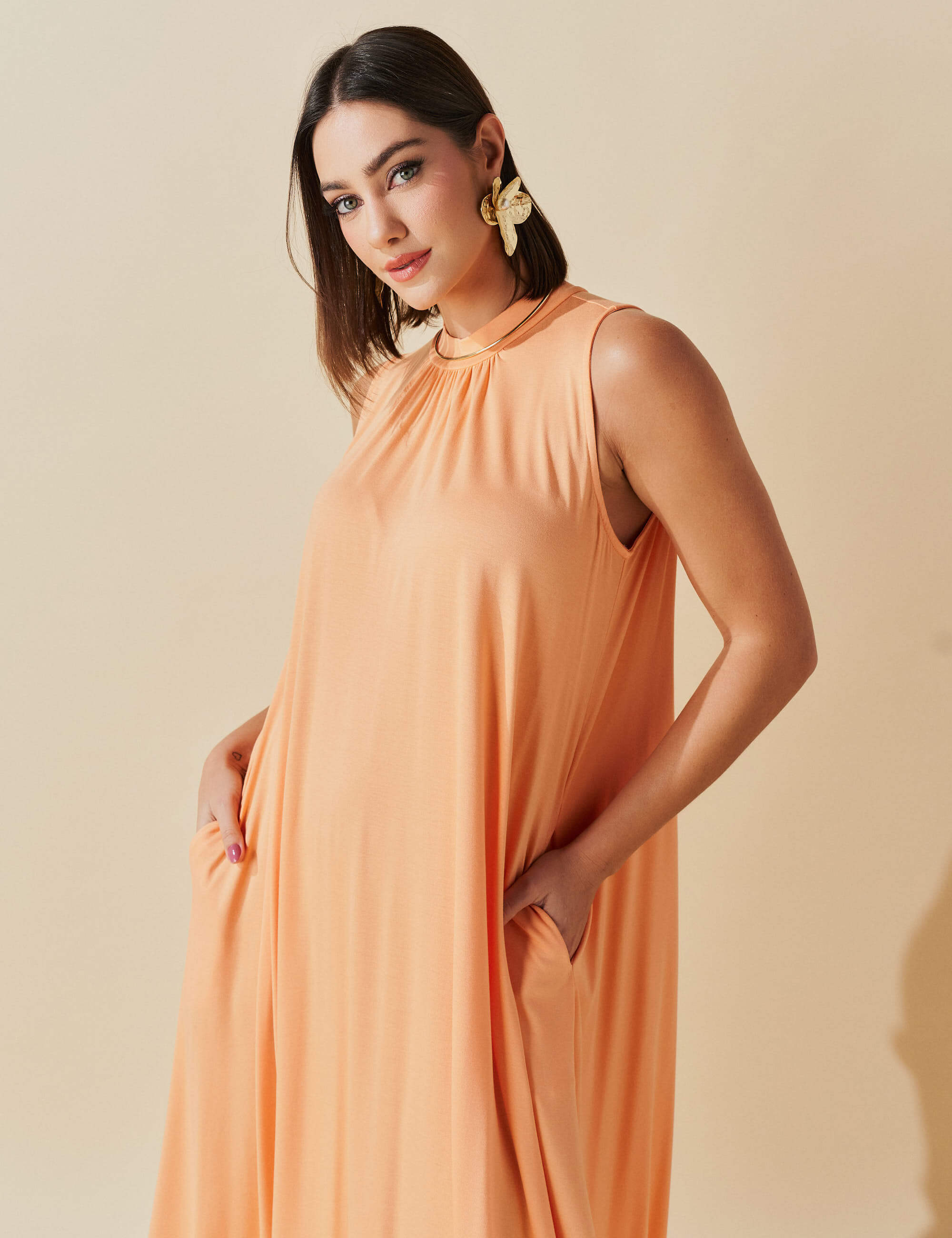 Vestido Tacita Pessego