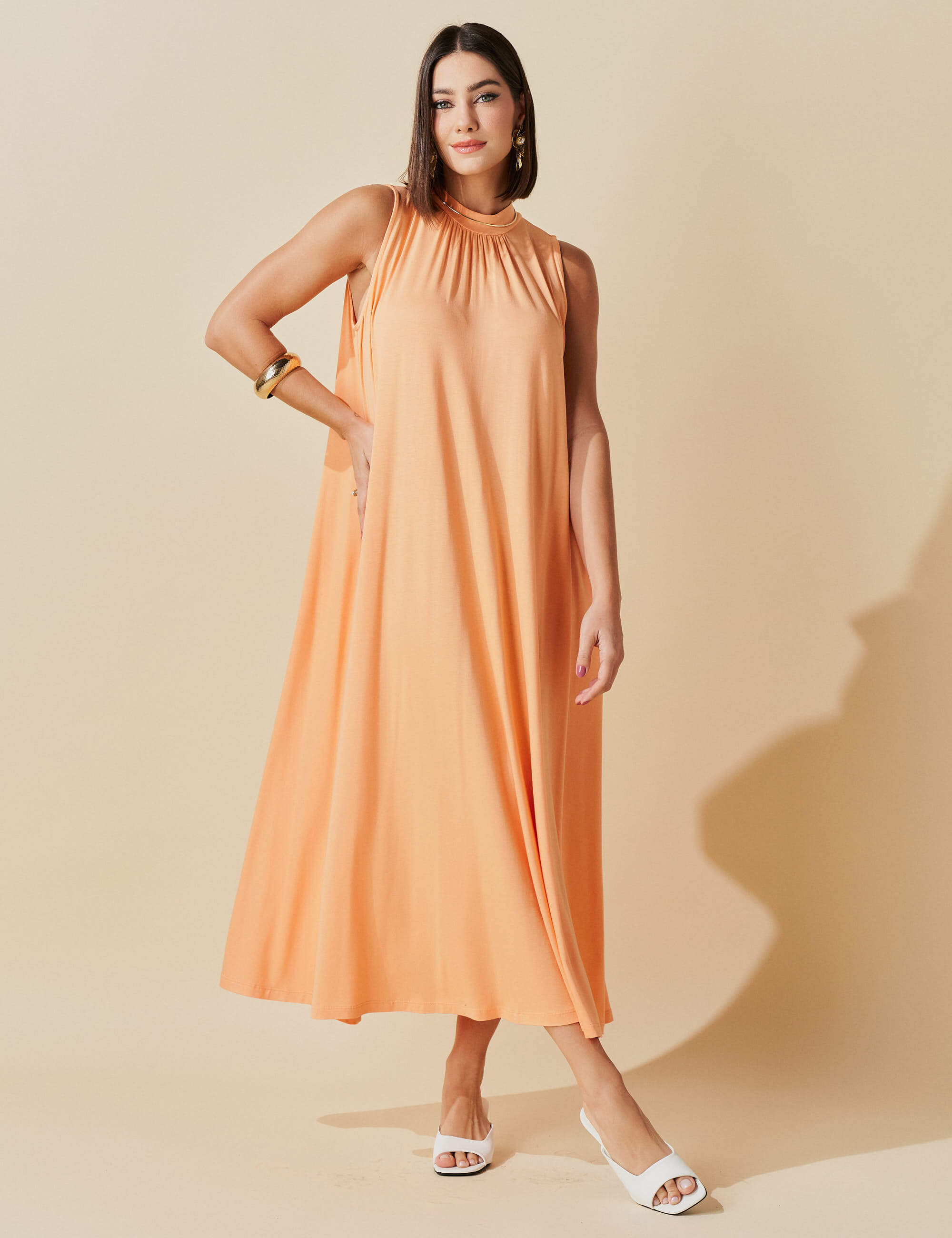 Vestido Tacita Pessego