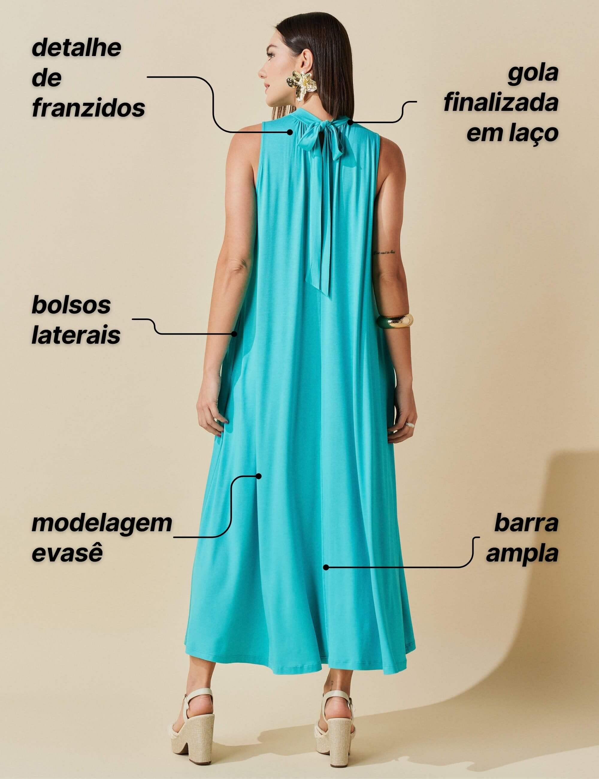 Vestido Tacita Verde Suculenta