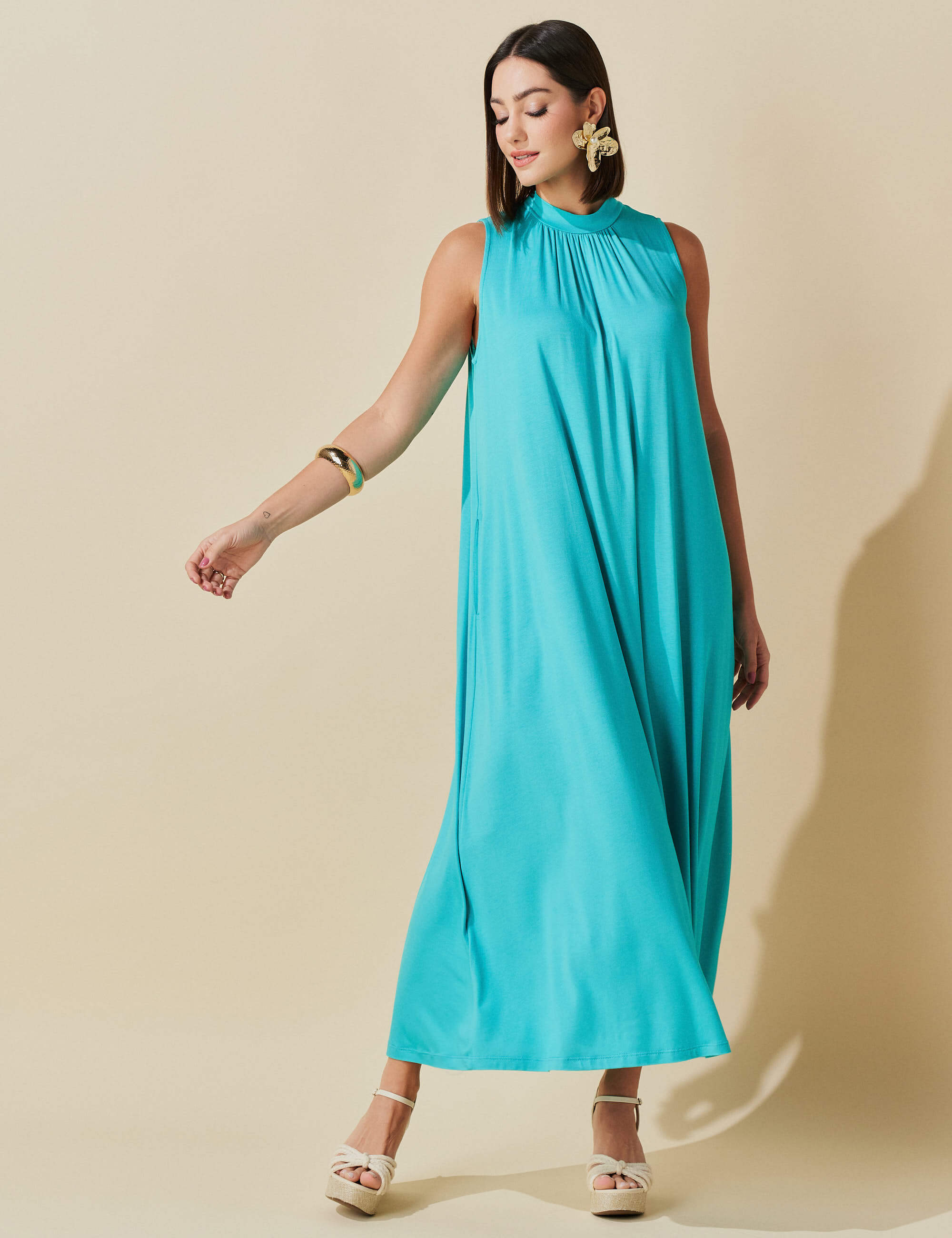 Vestido Tacita Verde Suculenta