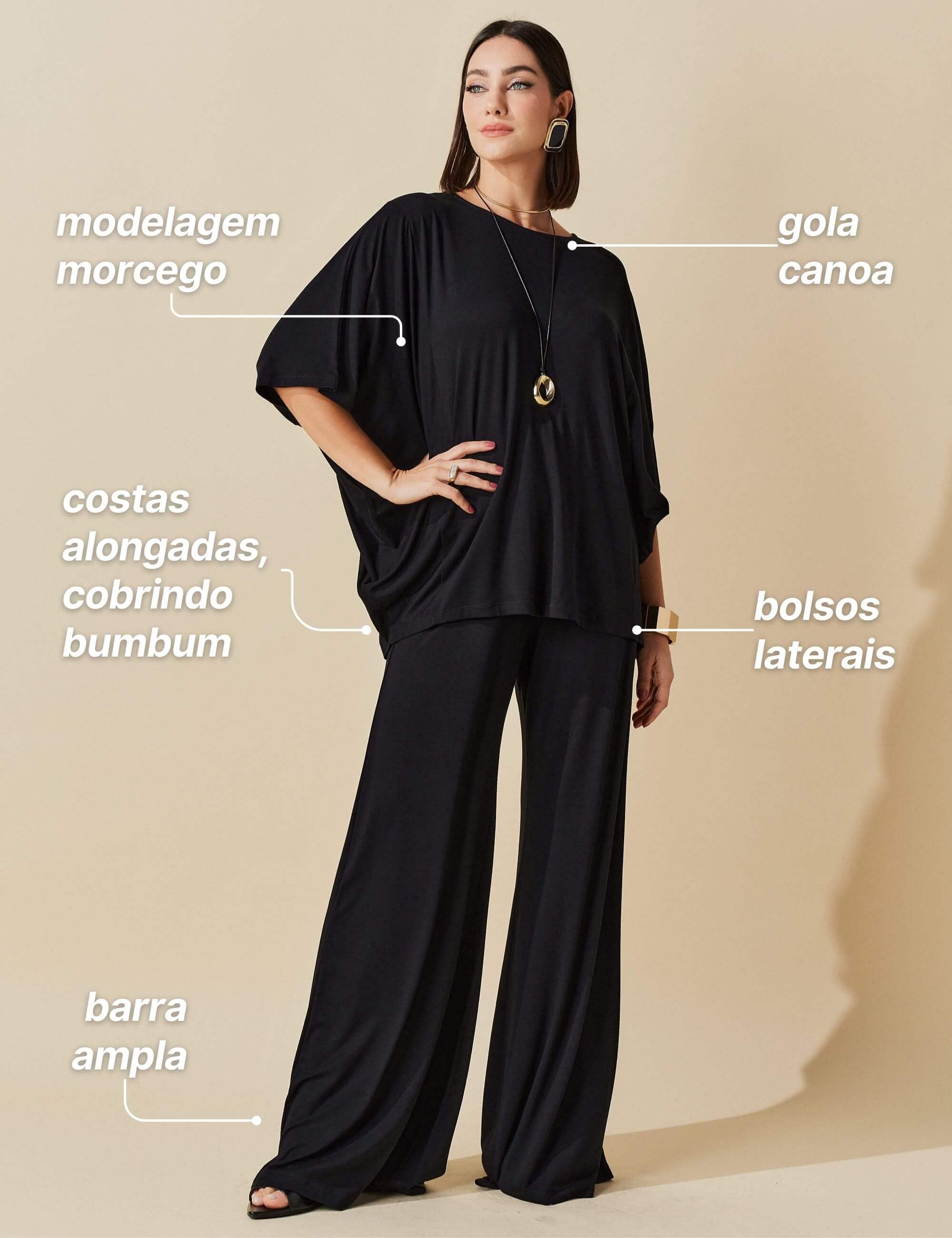Conjunto Titania Preto